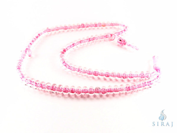 Clear Acrylic Tesbih - Pink - Prayer Beads - Siraj