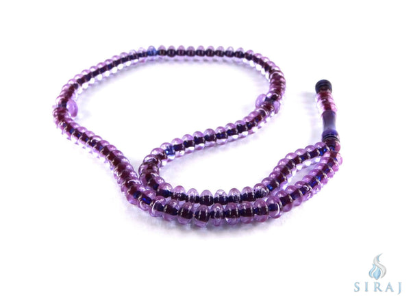 Clear Acrylic Tesbih - Purple - Prayer Beads - Siraj