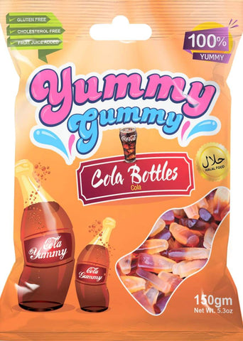 Cola Bottles - Gummy Halal Candy 150g - Candy - Yummy Gummy