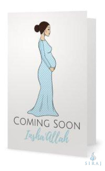 Coming Soon Blue Baby Card - Greeting Cards - Made With Hab
