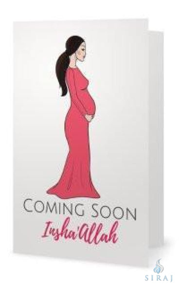 Coming Soon Red Baby Card - Greeting Cards - Made With Hab