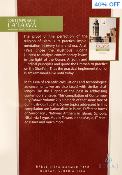 Contemporary Fatawa Volume 2 - Islamic Books - Darul Iftaa