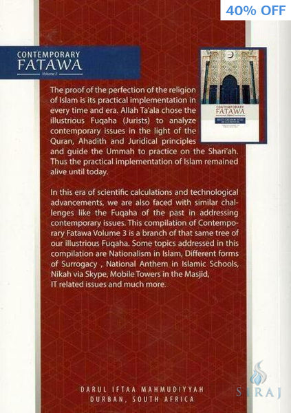Contemporary Fatawa Volume 3 - Islamic Books - Darul Iftaa