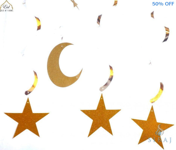 Crescent Decoration Swirls - Decorations - Eid Creations