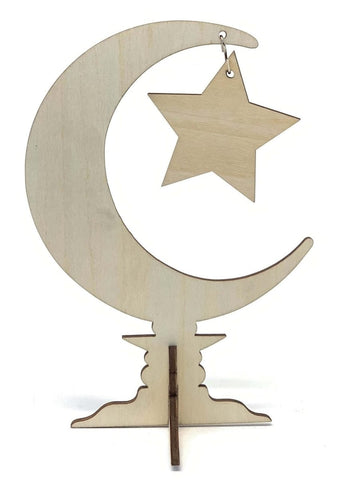 Crescent Moon Star Craft Stand - Crafts - Eidway