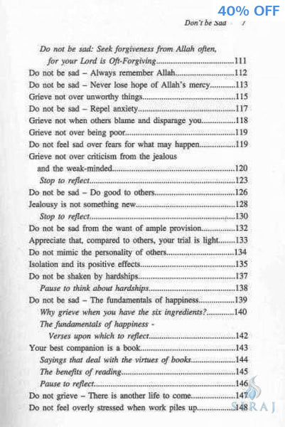 Dont Be Sad - Paperback - Islamic Books - IIPH