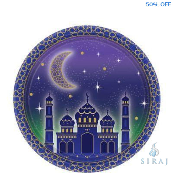Eid Celebration Dessert Plates 8ct - Tableware - Amscan