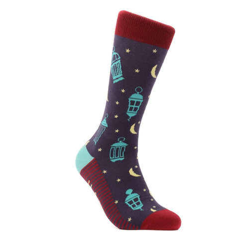 Eid Moonlight Socks - US 8-12 - Socks - Halal Socks