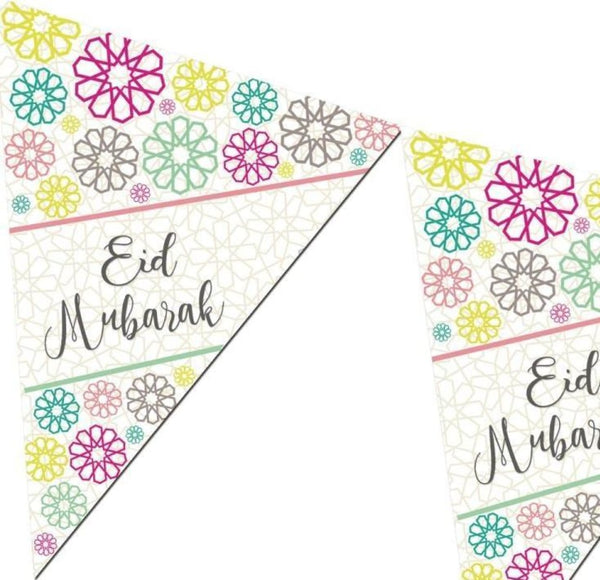Eid Mubarak Bunting Kit - Geometric - Decorations - Islamic Moments