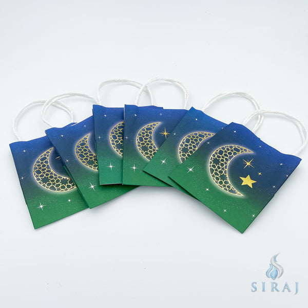 Eid Mubarak Celebration Small Glossy Gift Bags - 6 pk - Gift Bags - Amscan