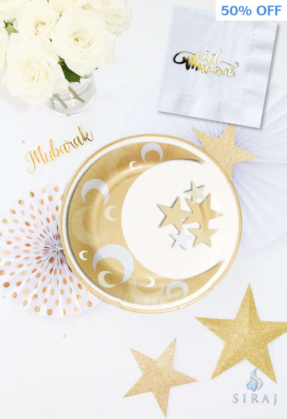 Eid Mubarak Charm Napkins - Tableware - Eid Creations