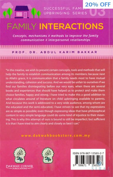 Family Interactions: Successful Family Upbringing Series 3 - Islamic Books - Dakwah Corner Publications