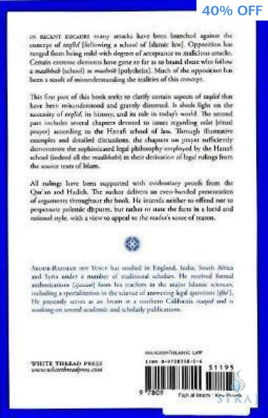 Fiqh Al-Imam: Key Proofs In Hanafi Fiqh - Islamic Books - White Thread Press