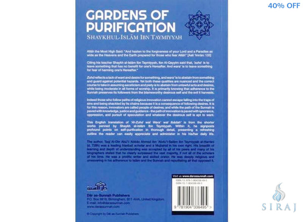 Gardens Of Purification: Shaykhul-Islam Ibn Taymiyyah - Islamic Books - Dar As-Sunnah Publishers