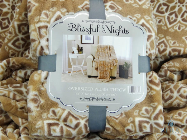 Geometric Plush Throw - Blankets - Siraj