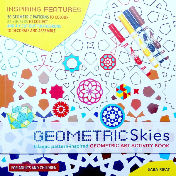 Geometric Skies Art Activity Book - Childrens Books - Saba Rifat