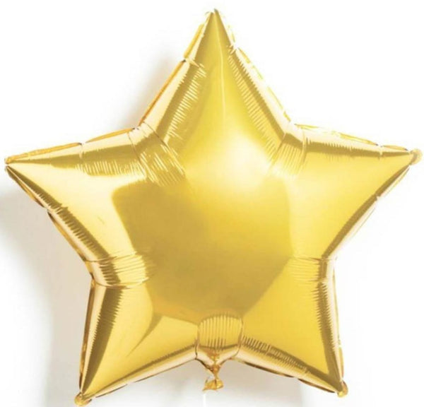Gold Star Mylar Balloon - 18 - Balloons - Siraj