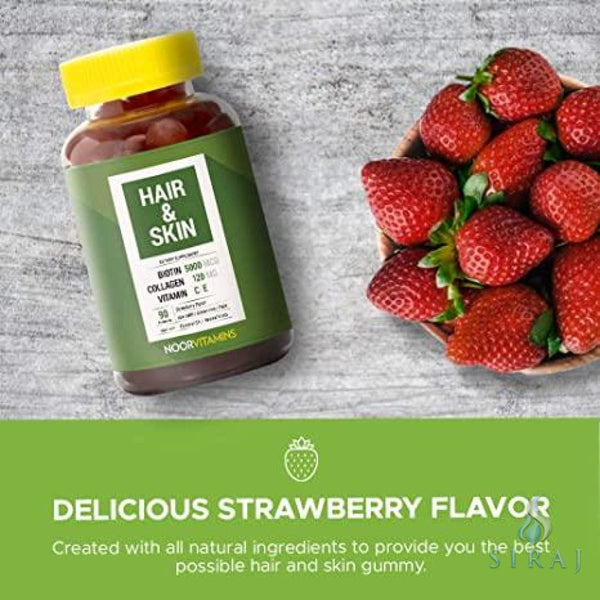 Hair Skin & Nails Gummies - Halal Vitamins - Noor Vitamins