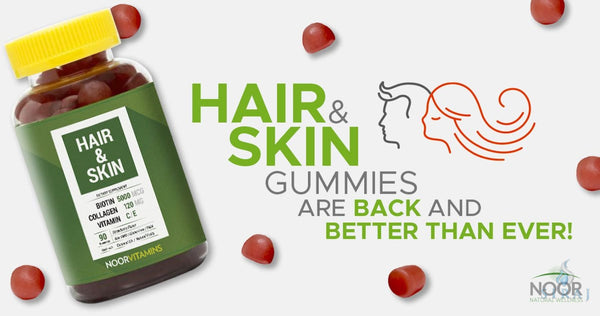 Hair Skin & Nails Gummies - Halal Vitamins - Noor Vitamins