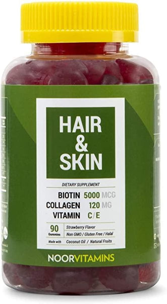 Hair Skin & Nails Gummies - Halal Vitamins - Noor Vitamins