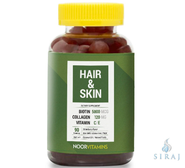 Hair Skin & Nails Gummies - Halal Vitamins - Noor Vitamins