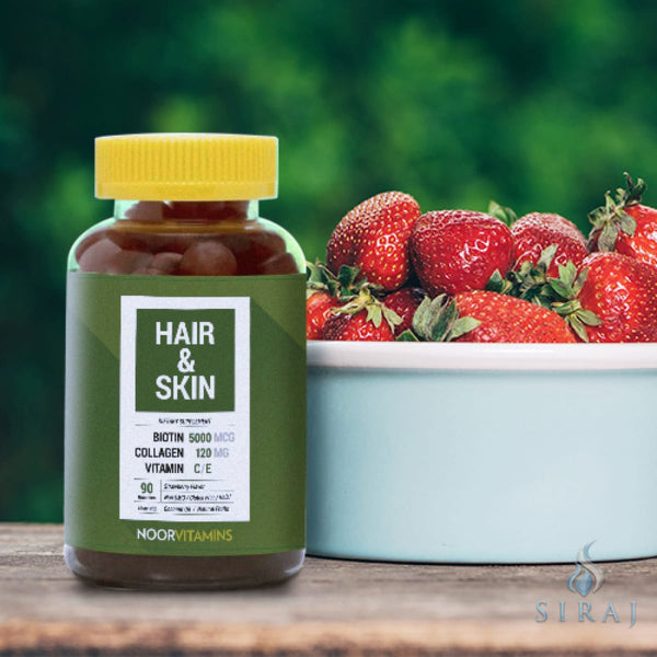 Hair Skin & Nails Gummies - Halal Vitamins - Noor Vitamins