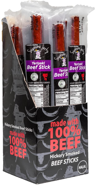 Halal Beef Jerky Stick 1.35 oz - Teriyaki - Halal Jerky - Supreme Jerky