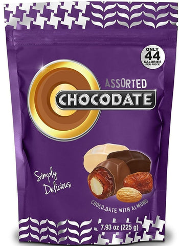 Halal Chocolate Dates - Assorted 225g - Dates - Chocodate