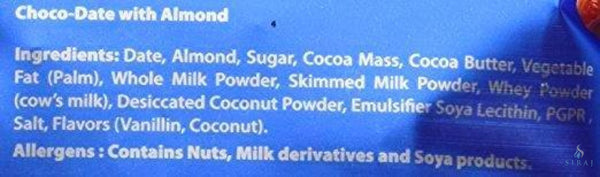 Halal Chocolate Dates - Coconut Chocolate 225g - Dates - Chocodate