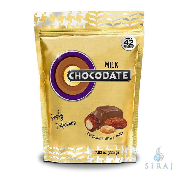 Halal Chocolate Dates - Milk Chocolate 225g - Dates - Chocodate