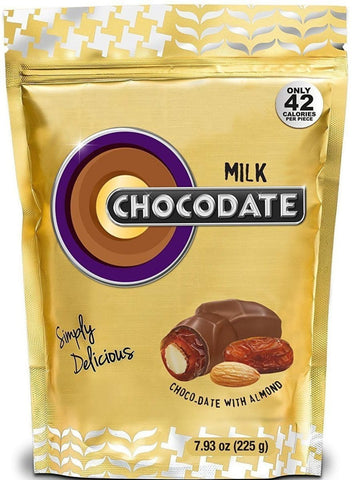 Halal Chocolate Dates - Milk Chocolate 225g - Dates - Chocodate