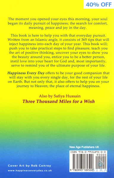 Happiness Every Day: 365 Daily Tips For A Happier Life - Islamic Books - New Age Publishers UK