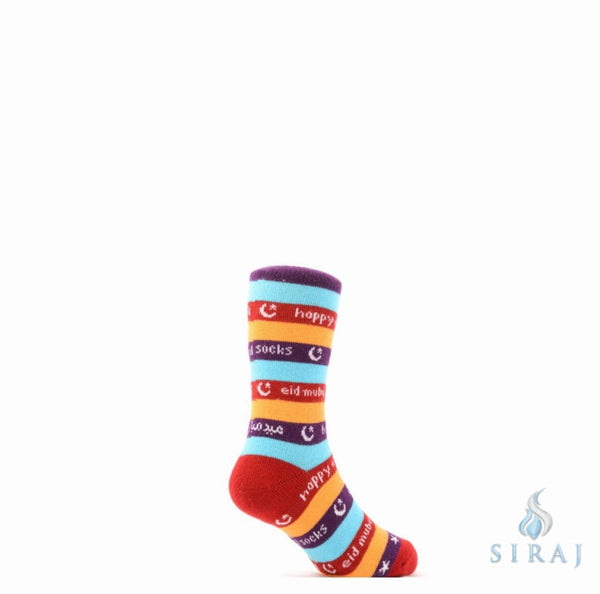 Happy Eid Kids Socks - Socks - Halal Socks