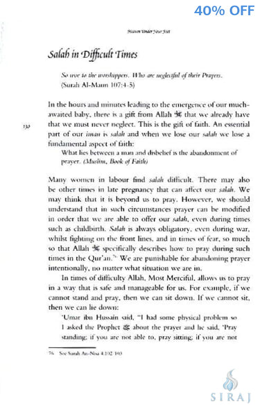 Heaven Under Your Feet: Pregnancy For Muslim Women - Islamic Books - Ta-Ha Publishers
