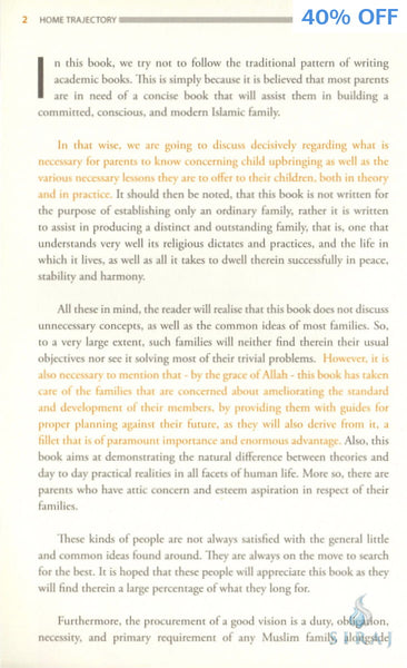 Home Trajectory: Successful Family Upbringing Series 1 - Islamic Books - Dakwah Corner Publications