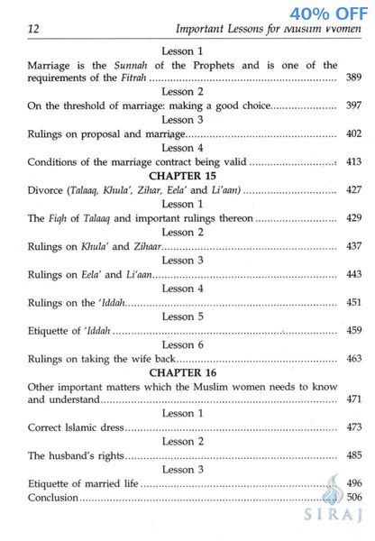 Important Lessons for Muslim Women - Islamic Books - Dar-us-Salam Publishers