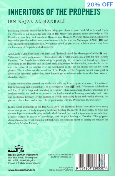 Inheritors Of The Prophets - Islamic Books - Dar As-Sunnah Publishers
