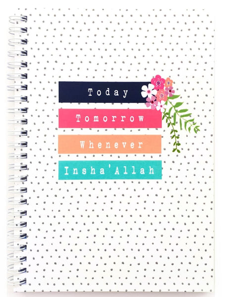Inshallah Notebook - Notebooks - Islamic Moments