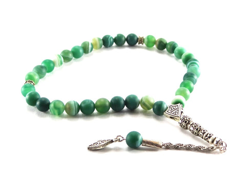 Jade Agate Tesbih - Prayer Beads - Siraj