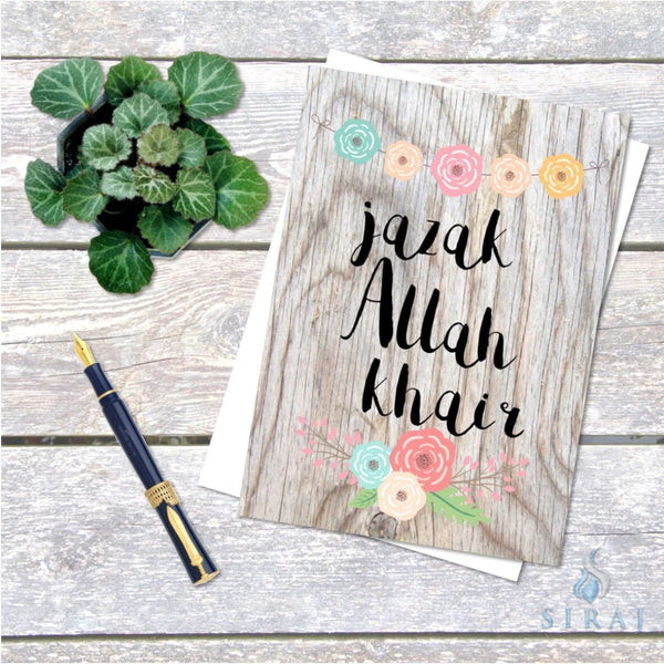 JazakAllah Khair Card - Greeting Cards - The Craft Souk