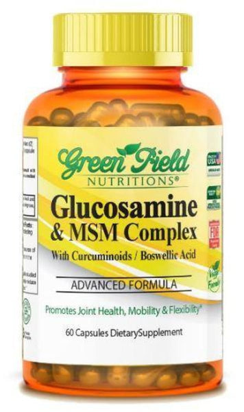 Joint Formula Advanced Glucosamine MSM with Turmeric - Halal Vitamins - Greenfield Nutritions