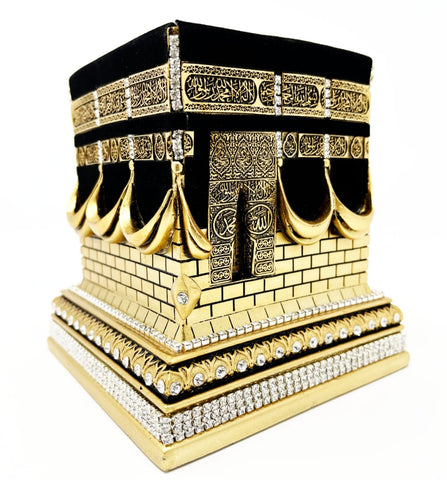 Kaba - Gold Small 5.25 x 5.25 - Islamic Home Decor - Sultan