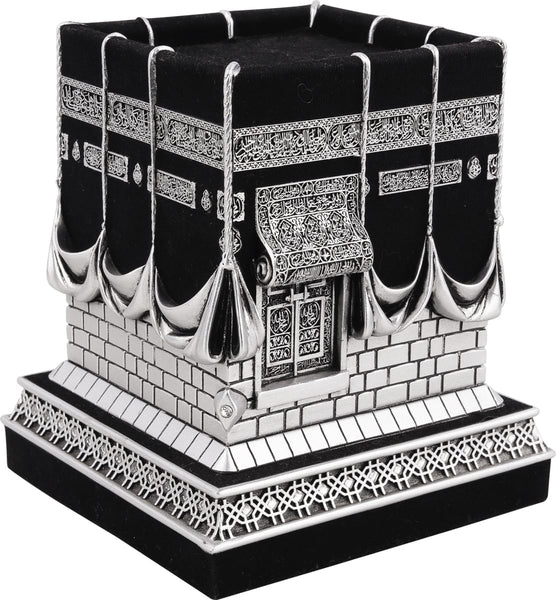 Kaba Replica - Silver Large 6.25 x 5.25 - Islamic Home Decor - Gunes