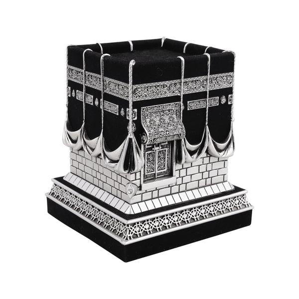 Kaba Replica - Silver Small 4.25 x 3.75 - Islamic Home Decor - Gunes