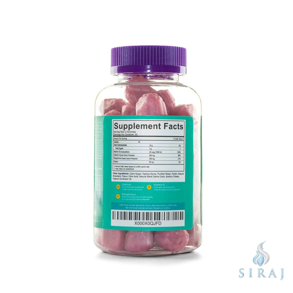 Kids Halal Calcium + Vitamin D Gummies - Halal Vitamins - Salaam Nutritionals