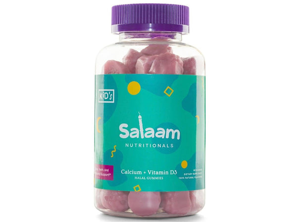 Kids Halal Calcium + Vitamin D Gummies - Halal Vitamins - Salaam Nutritionals