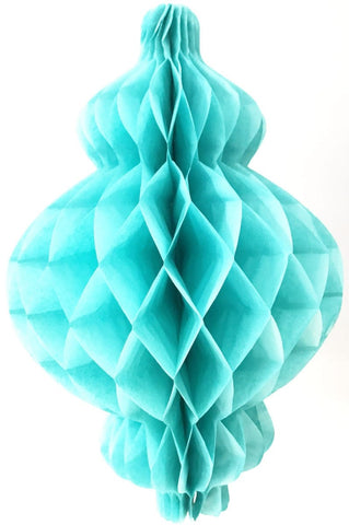 Lantern Honeycomb Turquoise 10 - Decorations - Eid Creations