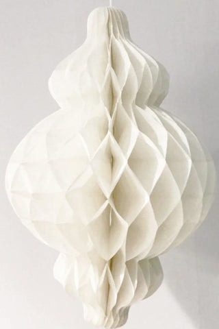 Lantern Honeycomb White 8 - Decorations - Eid Creations