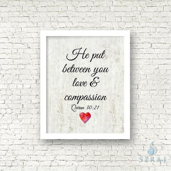Love & Compassion Print - Art Prints - The Craft Souk
