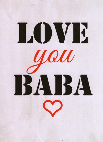 Love You Baba Card - Greeting Cards - The Craft Souk